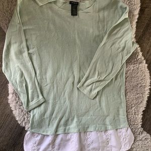 Ann Taylor Long Sleeve with white detail